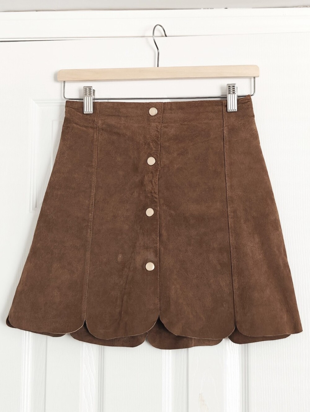Mango Suede Aline Mini Skirt